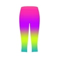 thumbnail image 5 of RYRJJ Tie Dye Capri Leggings for Women High Waisted Stretch Knee Length Leggings Casual Summer Workout Athletic Running Yoga Capris Pants, 5 of 5