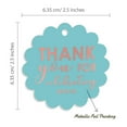 thumbnail image 6 of Inkdotpot Pack Of 50 Thank You For Celebrating With Us Bridal Shower-Baby Shower-Retirement-Wedding-Birthday Favor Paper Tags Craft Real Rose Gold Foil Hang Tags, 6 of 7