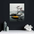 thumbnail image 4 of ARISTURING Modern Bathroom Yellow Gray Wall Art Picture Balance Stone Pebble Canvas Print Black and White Tree Zen Artwork Wall Decor for Office Bedroom 16x20 inch, 4 of 4