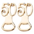 thumbnail image 2 of Ludlz 2Pcs Bottle Opener 50th Anniversary Theme Rhinestone Inlaid Alloy Wedding Memorial Dinner Party Manual Beer Opener for Kitchen, 2 of 8