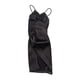 thumbnail image 1 of Minivestido de club para mujer, escala 1/6, traje de cosplay de color sólido con abertura alta Negro, 1 of 9