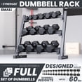 thumbnail image 2 of Synergee 3-Tier Dumbbell Rack Multilevel Weight Storage Organizer for Home - Large, 2 of 6