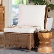 bali & pari Detta Boho Accent Chair, Peanut Brown