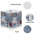thumbnail image 3 of Foldable Fabric Storage Bin Home Cubes Clothing Organizer Bins Large Collapsible Box Basket for Home Organizer House and Snowman, 3 of 7