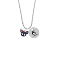 thumbnail image 2 of Delight Jewelry Fimo Clay Cute Kitty Silvertone Script Initial Disc - Q - Charm Necklace, 20"+3", 2 of 4