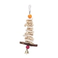 thumbnail image 2 of Cuttlefish Bone  Toy, Hand Made Hanging Buckle Design Bird Cuttlebone Toy Bite Resistance Colorful With Bell For Parrots For Budgie For African Greys, 2 of 8