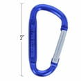thumbnail image 7 of (6 Pack) Aluminum Multi-Color Carabiner Spring Clip Keychain Dark Blue Extra Small, 7 of 7