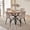 Boucle Beige Chairs, variant on 5 Piece Round Dining Table Chairs Set for 4 - Mid-Century Modern Oak Kitchen Table with 4 Blue Velvet Chairs, Coffee Table & Chair with Black Metal Legs for Dining Living Room, Apartment