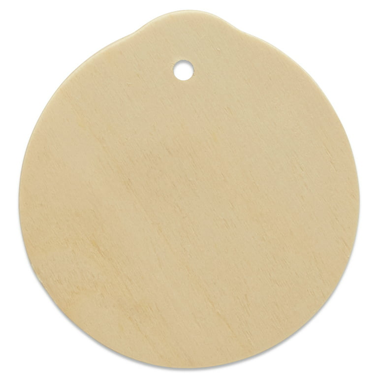 2 Wood Discs 2.50 Diameter 1'' Thick, Unfinished Wooden Circles for Holiday  Craft Supplies, Round Shapes for Ornaments, Unfinished Discs 