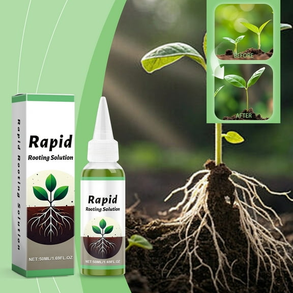 Rapid Rooting Solution 50Ml Plant Growth Enhancer For Healthy Roots, Suitable For Home Gardening Agricultural Planting Hydroponics And Soil Cultivation, Enhances Root Development