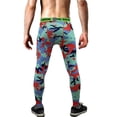 thumbnail image 3 of Deportivos Medias Del Estiramiento De Camuflaje De Los Hombres Altos De Elasticidad Pantalones De Color Naranja-s Sunnimix El deporte de los hombres pantalones ajustados, 3 of 8