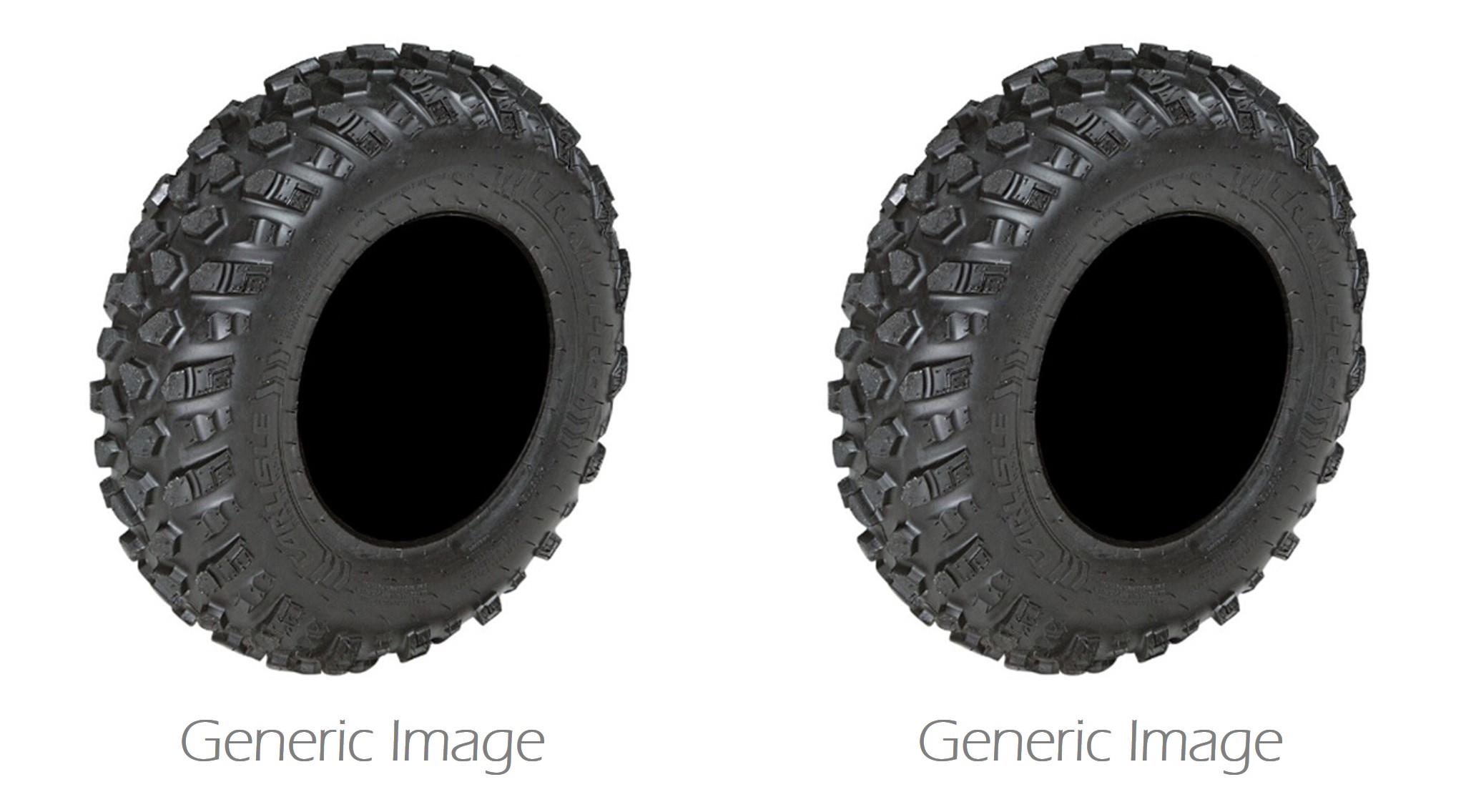 Set of 2 CARLISLE Trail Pro ATV Front/Rear Tires 25x1012 4ply