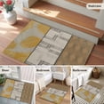 thumbnail image 5 of 2x3 Ft Entryway Area Rug, Beige Yellow Textured Kitchen Rug Runner Washable Floor Mat, Vintage Art Farmhouse Striped Non Slip Indoor Door Mat Throw Carpet for Bathroom Living Room Bedroom, 5 of 8