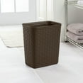 thumbnail image 5 of Sterilite Weave 3.4 Gallon Plastic Home/Office Wastebasket Trash Can (6 Pack), 5 of 10