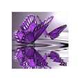 thumbnail image 1 of 5D Diy pintura de diamantes de cristal mariposa púrpura en el agua diamantes de imitación redondos artesanía punto de cruz decoración de la habitación Eigraketly  JJ12245-00, 1 of 6