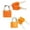 Orange, variant on 2 Pack Metal Padlock 42mm Large Key Lock for Locker, Heavy Duty Lock with Key Colored Waterproof Padlocks Keyed with Key for Indoor and Outdoors Use