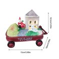 thumbnail image 3 of onlyliua ¡ Liquidación de Ofertas de Hoy! Escultura de Camioneta Roja con Estua Decorativa para Jardín, 3 of 7