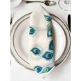 thumbnail image 2 of Cloth Napkins 1 Piece - 20x20 Inches, Peacock Feather Washable Reusable Table Napkins, Teal Ethnic Rustic Farmhouse Elegant Soft & Absortbent Dining Napkin for Party Wedding Hotel Restaurant, 2 of 8