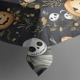 thumbnail image 3 of Nightmare Before Christmas Halloween Pattern Rectangle Tablecloth 60"x84",Waterproof Polyester Rectangle Table Cloth, Wipeable Spillproof Polyester Tablecloth for Dining, Camping, Indoor and Outdoor, 3 of 5