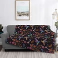thumbnail image 2 of Disketp Humming Bird And Tropical Flowers Flannel Blankets - Thick and Warm Blanket for Winter, Soft Fuzzy Plush King Blanket for All Seasons40"x30", 2 of 6