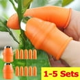 thumbnail image 2 of Silicone Thumb Knife Gardening Thumb Knife for Picking Plant Fruit Vegetable Harvesting Knife Pinching Plant Blade Scissors Tool, 2 of 9