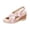 Pink, variant on Womens Crisscross Wedge Sandals, Slingback Platform Shoes, Summer Sandals for Women 2026 Orthopedic Arch Support Comfortable Orthotic Casual Summer Slip On Flat Slippers Slides, Brown 8