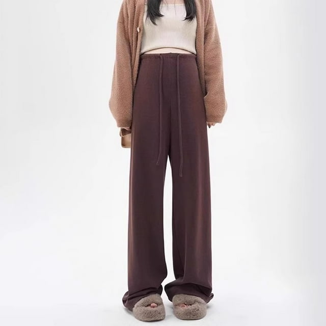 YUNAFFT Pantalon de Maternité à Jambe Grand Doux Taille Non Restrictive Confortable Moderne Décontracté