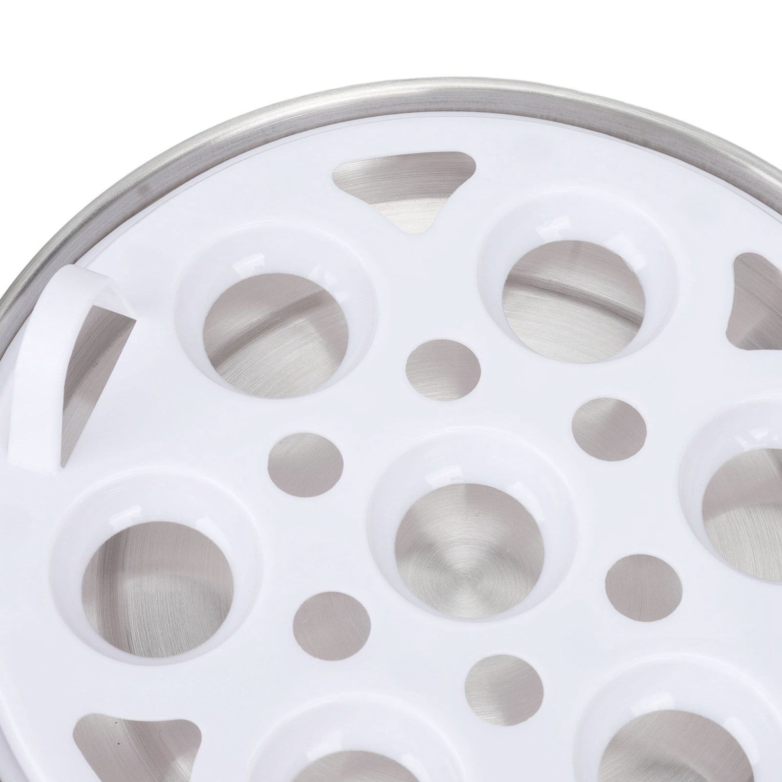 Egg cooker, egg cookware, up to 7 large boiled eggs, anti-drying, automatic power-off, egg heating plate, egg cookware PP, stainless steel material