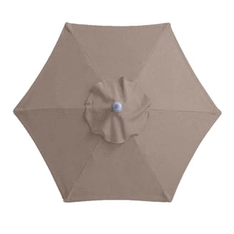 7 foot 6 arm patio umbrella replacement canopy Formosa Covers 10 ft Cantilever Supported Bar 8 Rib Taupe one_size Easy care Bibana Replacement Canopy for 7.5ft
