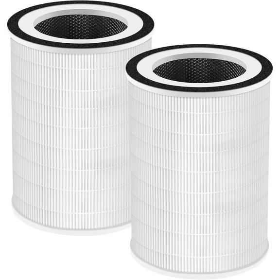 2 Pack Kilo True HEPA Filter Replacement for Afloia Kilo, KILOPLUS, KILOPRO, MIRO,MIRO PRO and MORENTO MR-Kilo, Kalo Air Purifier, 360° 3-Stage Filtration
