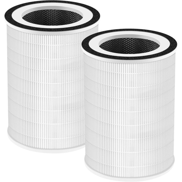 2 Pack Kilo True HEPA Filter Replacement for Afloia Kilo, KILOPLUS, KILOPRO, MIRO,MIRO PRO and MORENTO MR-Kilo, Kalo Air Purifier, 360° 3-Stage Filtration