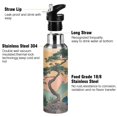thumbnail image 3 of Yayeee 33oz Insulated Water Bottle Double Wall Stainless Steel with Flip Straw Lid, Pine Tree at Dawn, 3 of 7