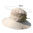 thumbnail image 5 of Men Women Sun Hat UV Protection, Foldable Mesh Waterproof Wide Brim Bucket Hats for Summer Beach Fishing Hiking, 5 of 7