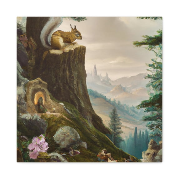 Chipmunk in Rococo - Canvas
