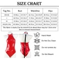 thumbnail image 2 of Women's Sexy Lingerie Costume PU Leather Leotard Metallic Zipper Bodysuit Red, 2 of 4