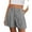 Grey, variant on PRETTYGARDEN Womens Shorts Casual Summer Elastic High Waist Zipper Button Tailored Shorts Pleated Beach Vacation Outfits