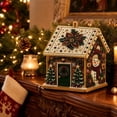 thumbnail image 7 of Christmas Pearl Diamond Art Kit, Beaded Art Crafts Set, Beginner Friendly DIY Wall Decor Supplies for Adult Holiday Indoor Home Ornament, Acrylic Frame with LED Lights, 7 of 7