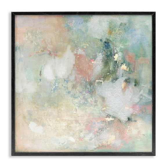 Stupell Industries Contemporary Serene Pastel Brushstroke Harmony Black Framed Giclee Art, 12 x 12, by Carol Robinson