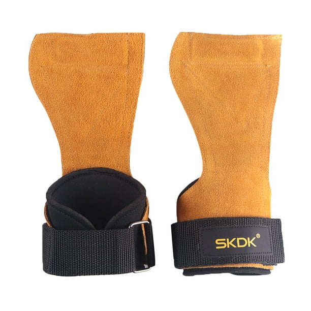 Jinveno SKDK 1 Pair Cowhide Weight Lifting Gloves Training Fitness
