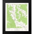 thumbnail image 2 of USGS 12x14 Black Modern Framed Museum Art Print Titled - Lecompte Louisiana Quad - USGS 1957, 2 of 5