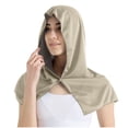 thumbnail image 1 of Haut à Capuche avec Protection Solaire pour Femmes, Manches 3/4, Col Rond, Séchage Rapide, Mode Décontractée, Vert Militaire, 1 of 6