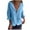Blue, variant on LYXSSBYX Long Sleeve Shirts for Women Women's Solid Color Casual Fashion Long-sleeved Cardigan Jacket Coat Top