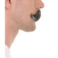 thumbnail image 4 of HPO | Adult Men's Gray Color Fake Mustache | Imperial Human Hair Cosplay Accessory, 4 of 5