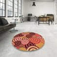thumbnail image 3 of Ahgly Company Indoor Square Patterned Chilli Pepper Red Area Rugs, 5' Square, 3 of 6