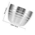 thumbnail image 2 of LOLIPPYY Vaso Pequeño De Acero Inoxidable Color Plata Reutilizable Para Jugos Cervezas Y En Casa, 2 of 6