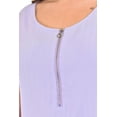 thumbnail image 4 of Blusa con cierre Roman Fashion Tallas Extras 017 Lila 42, 4 of 7