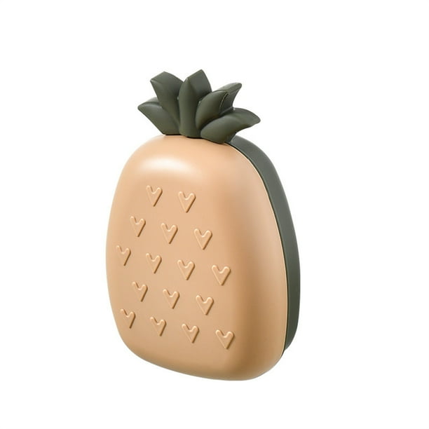 Jabón de plástico con tapa, con forma de piña, filtro de agua, jabón de viaje.