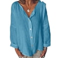 thumbnail image 1 of Womens Loose Tops Long Sleeve Casual T-Shirt Blouses Plus Size Holiday Shirts Tee, 1 of 2
