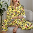 thumbnail image 6 of Naloa Ducks Pajamas for Women Set, Womens Pajama Sets, Lounge Sets for Women, 2pjs for Women-Large, 6 of 7