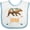White and Blue, variant on Inktastic Utah Vacation Bear Silhouette Boys or Girls Baby Bib